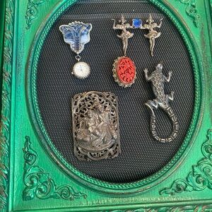 Vintage Sterling silver brooches
